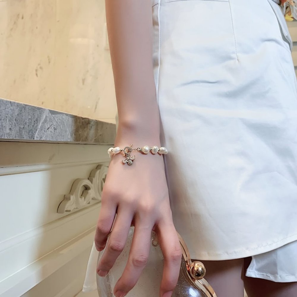 GOLICC Baroque Natural Freshwater Pearl Bracelet - Picture 10 of 10